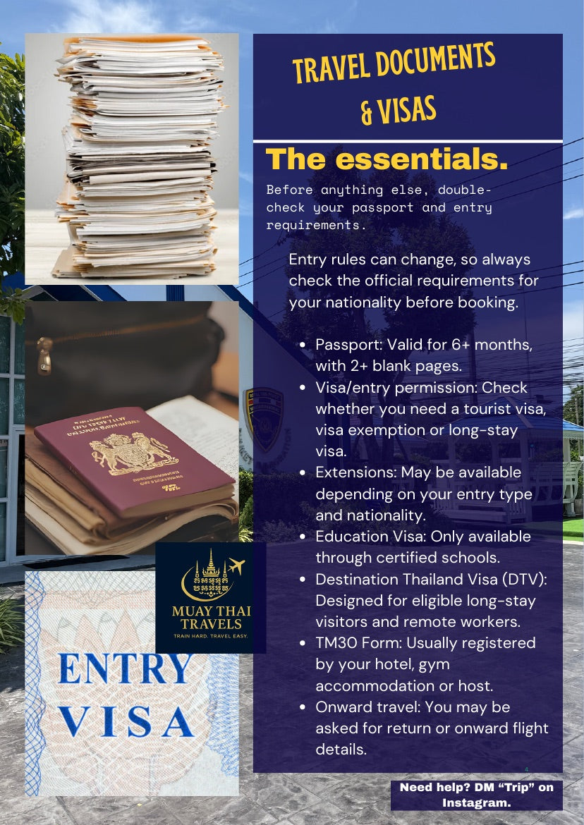 Guide 2.0 page preview: Travel Documents and Visas including the Destination Thailand Visa